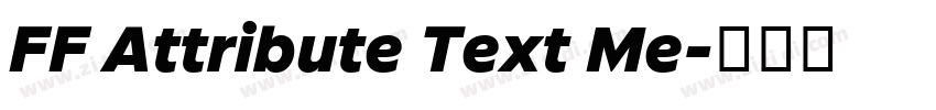 FF Attribute Text Me字体转换